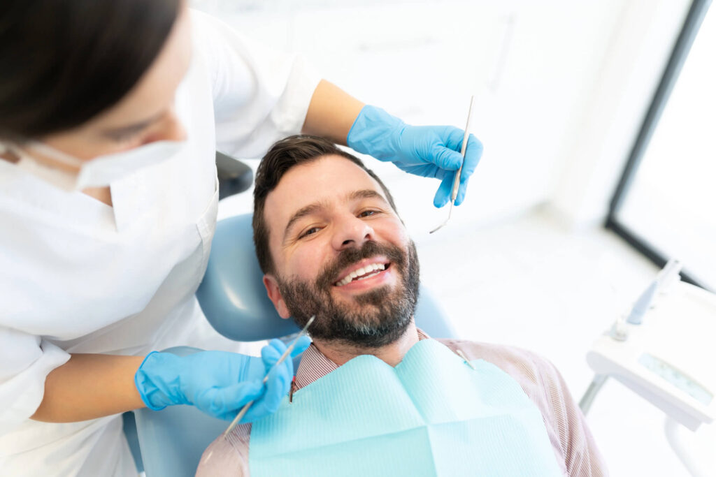 smiling before receiving Cosmetic Dentistry in Clearwater FL