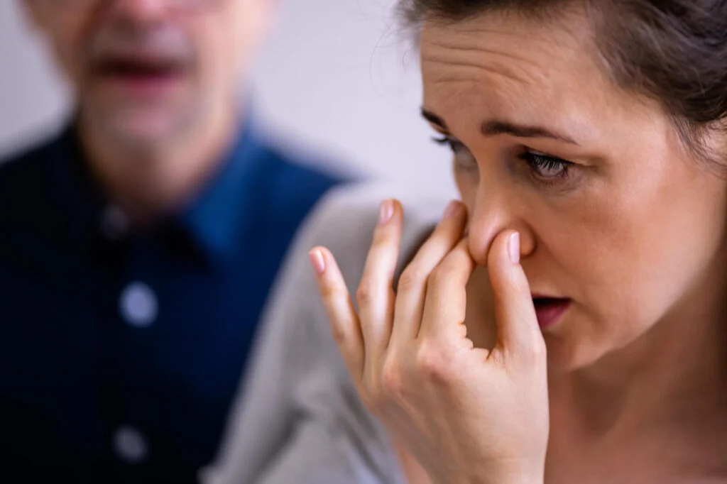 senior with bad breath needing Grovewood Family Dentistry in Clearwater