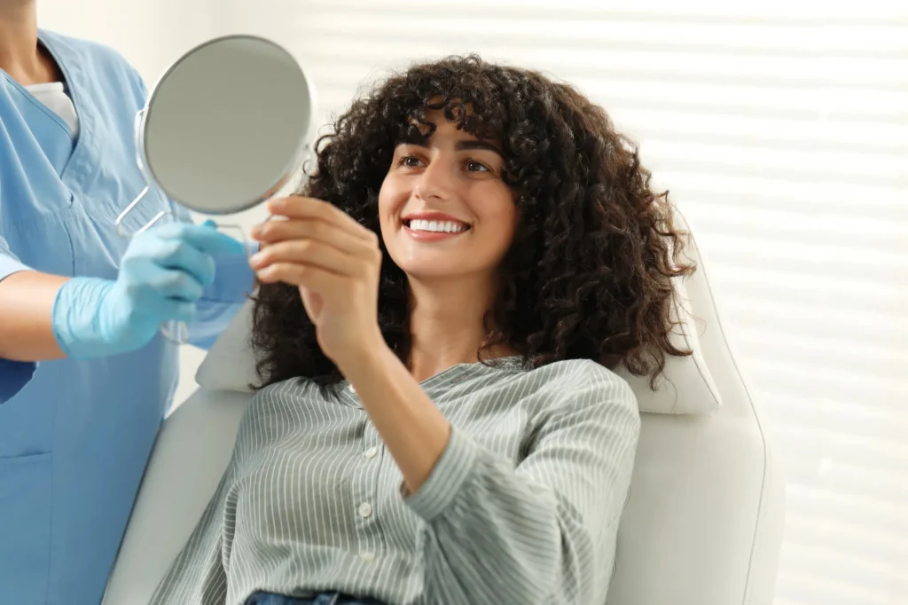 patient satisfied with her cosmetic dentistry clearwater fl results