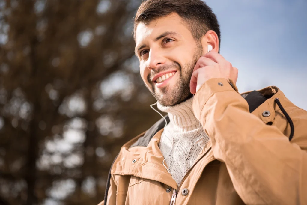 man smiling after visiting the best root canal specialists near Grovewood