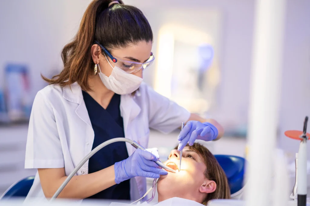 one of the best root canal specialists near Grovewood treating a patient
