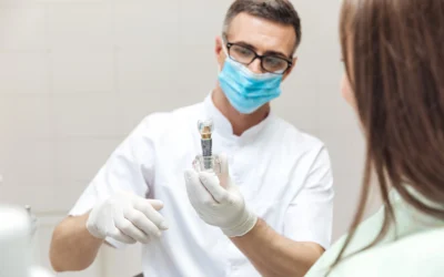dentist in clearwater talking about implants