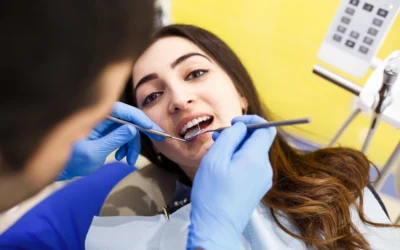 woman getting dental cleanings in Clearwater FL